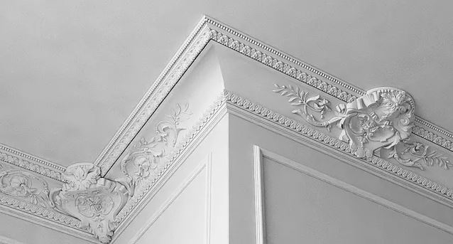 Decoro in stucco ornamento in silicone forma motivo ornamentale in rilievo Decorazione Soffitto muld 9 